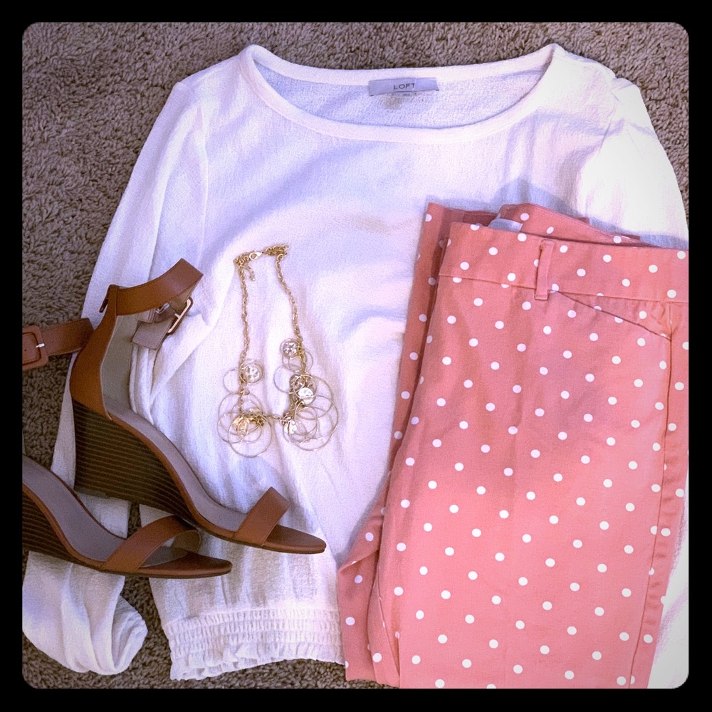 NY & Co polka dot stretch pants